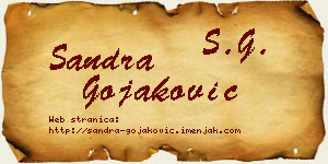 Sandra Gojaković vizit kartica